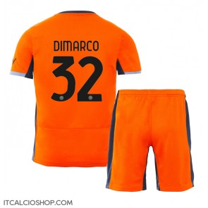 Inter Milan Federico Dimarco #32 Terza Maglia Bambino 2023-24 Manica Corta (+ Pantaloni corti)